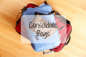 Have more bags than hands to carry them? Consolidate!